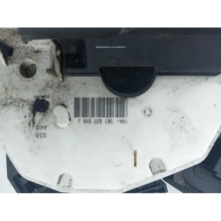 5K1837016J CERRADURA PUERTA LAT DEL DER SEAT LEON (5F1) |Desguaces La Cabaña