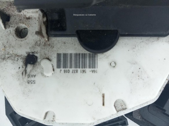 5K1837016J CERRADURA PUERTA LAT DEL DER SEAT LEON (5F1) |Desguaces La Cabaña