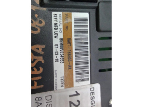 8A6T18B955AK, DISPLAY FORD FIESTA VI|Desguaces La Cabaña