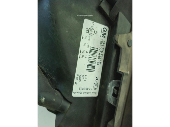 93175368 FARO IZQUIERDO OPEL ASTRA G Fastback (T98)|Desguaces La Cabaña
