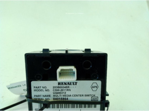 253B00345R MANDO MULTIMEDIA RENAULT GRAND SCENIC III (JZ0/1_)|Desguaces La Cabaña