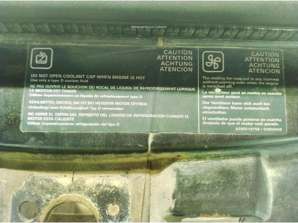 8200521859 FRENTE RENAULT TRAFIC II Furgón (FL)|Desguaces La Cabaña