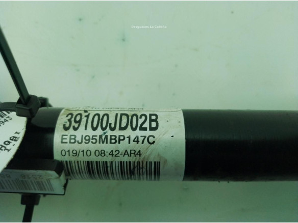 39100JD02B PALIER DEL DER NISSAN QASHQAI / QASHQAI +2 I (J10, JJ10)|Desguaces La Cabaña
