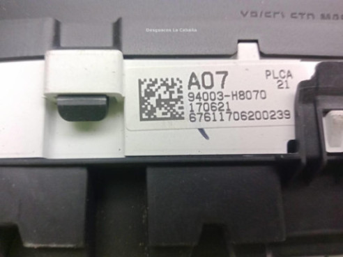 94003H8070 CUADRO INSTRUMENTOS KIA RIO IV (YB, SC)|Desguaces La Cabaña