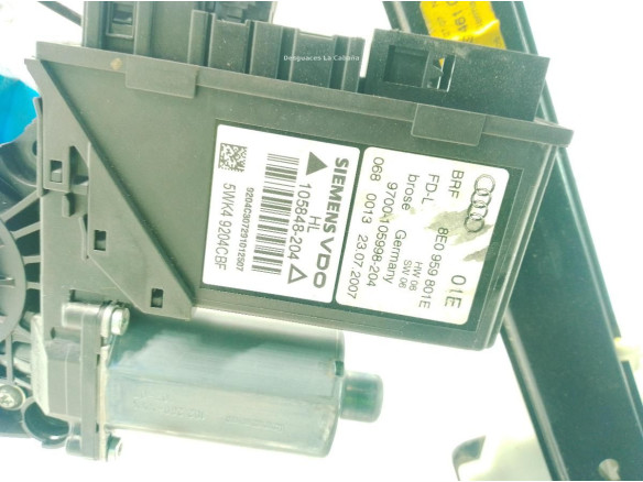 8E0839461C ELEVALUNAS PUERTA LAT TRA IZQ AUDI A4 (8EC, B7)|Desguaces La Cabaña