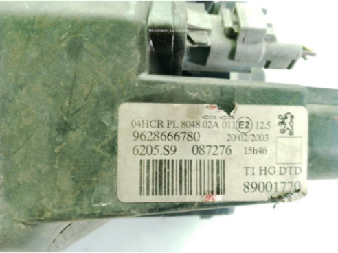 6205S9, 9628666780 FARO DERECHO PEUGEOT 206 SW (2E/K)|Desguaces La Cabaña