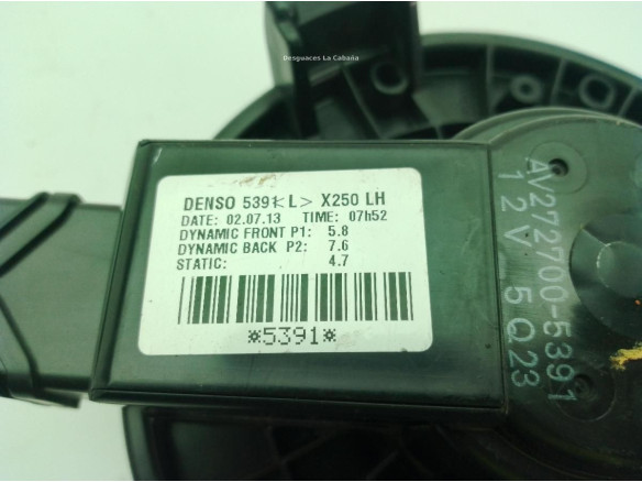 AV2727005391 MOTOR CALEFACCION JAGUAR XF (X250)|Desguaces La Cabaña