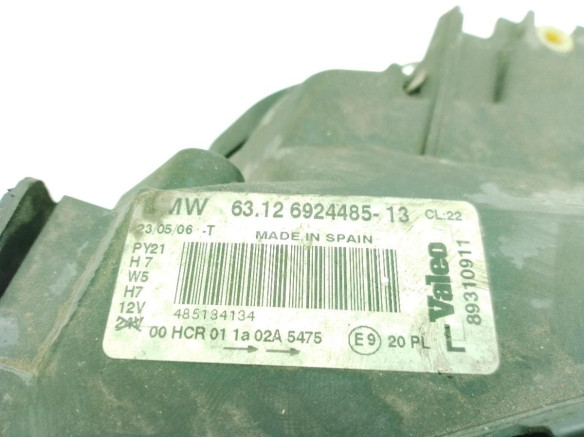 63126924485 FARO IZQUIERDO BMW 1 (E87)|Desguaces La Cabaña