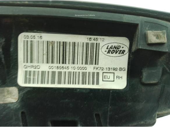 LR135460, FK7213192BG PILOTO TRA DER INT LAND ROVER DISCOVERY SPORT (L550)|Desguaces La Cabaña
