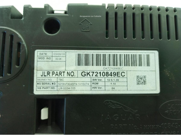 LR079404 CUADRO INSTRUMENTOS LAND ROVER DISCOVERY SPORT (L550)|Desguaces La Cabaña