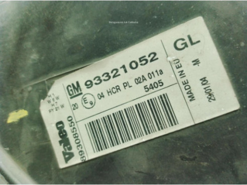 93321052 FARO IZQUIERDO OPEL MERIVA A Limusina (X03)|Desguaces La Cabaña