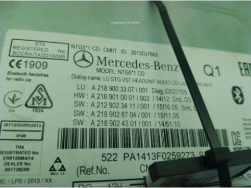 A2189003307 MODULO RADIO MERCEDES BENZ CLASE E (W212)|Desguaces La Cabaña