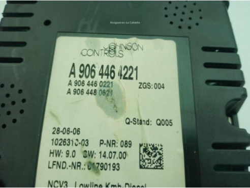 A9069005200, A906446221 CUADRO INSTRUMENTOS MERCEDES BENZ SPRINTER 3,5-t Furgón (906)|Desguaces La Cabaña