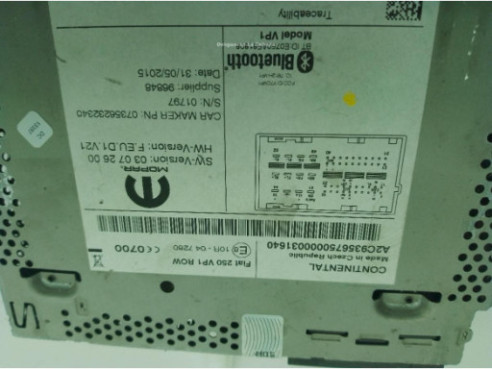 A2C9356750000031640 MODULO RADIO FIAT DUCATO Furgón (250_, 290_)|Desguaces La Cabaña