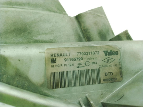 7700311372 FARO DERECHO RENAULT TRAFIC II Autobús (JL)|Desguaces La Cabaña