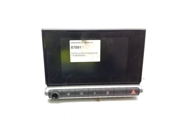 98010025ZD NAVEGADOR CITROEN C4 CACTUS|Desguaces La Cabaña
