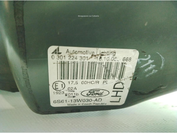 1416311, 6S6113W030AD FARO IZQUIERDO FORD FIESTA V (JH_, JD_)|Desguaces La Cabaña