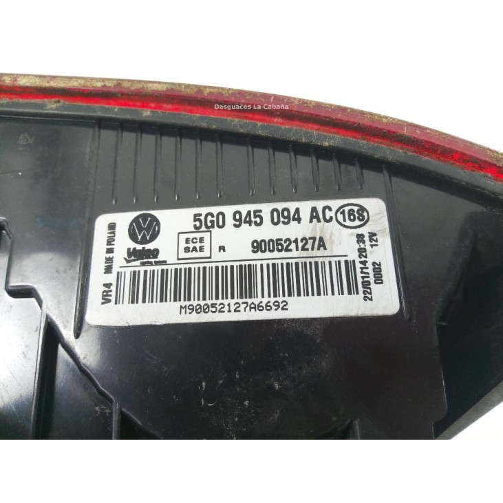 5G0945094AC PILOTO TRA DER INT VW GOLF VII (5G1, BQ1, BE1, BE2) |Desguaces La Cabaña