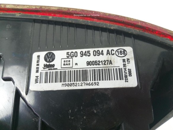 5G0945094AC PILOTO TRA DER INT VW GOLF VII (5G1, BQ1, BE1, BE2) |Desguaces La Cabaña