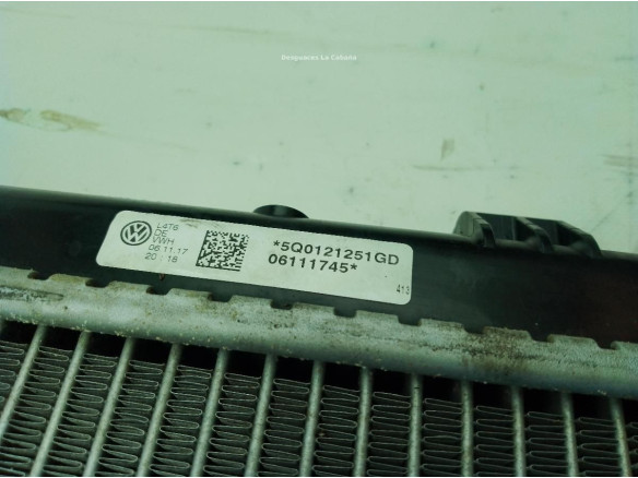 5Q0121251GQ RADIADOR AGUA SKODA OCTAVIA III (5E3, NL3, NR3)|Desguaces La Cabaña