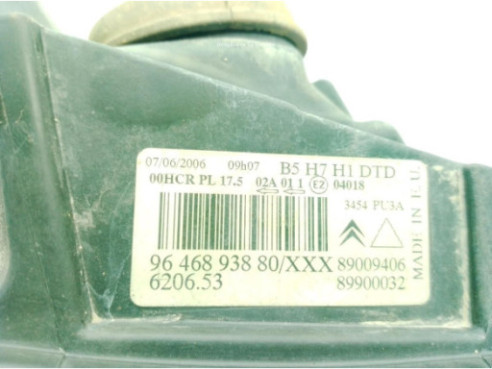 6206L4, 9646893880 FARO DERECHO CITROEN C4 I (LC_)|Desguaces La Cabaña