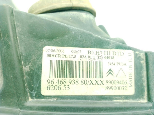 6206L4, 9646893880 FARO DERECHO CITROEN C4 I (LC_)|Desguaces La Cabaña