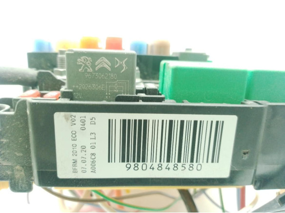 9804848580 CAJA FUSIBLES INTERIOR (BSI) OPEL COMBO Limusina (X19)|Desguaces La Cabaña