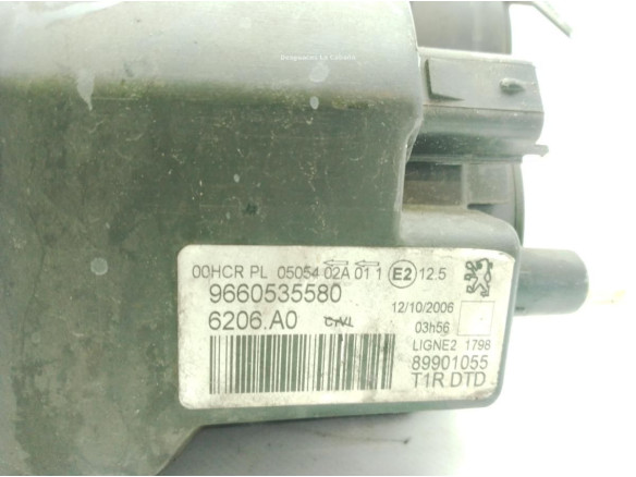 6206A0, 9660535580 FARO DERECHO PEUGEOT 206 Fastback (2A/C)|Desguaces La Cabaña