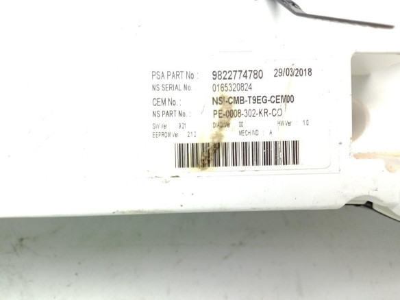 9822774780 CUADRO INSTRUMENTOS PEUGEOT 308 II|Desguaces La Cabaña