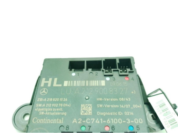 A2129008327 MODULO ELECTRONICO MERCEDES BENZ CLASE E (W212)|Desguaces La Cabaña