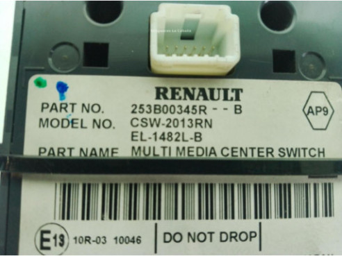 253B00345R MANDO MULTIMEDIA RENAULT GRAND SCENIC III (JZ0/1_)|Desguaces La Cabaña