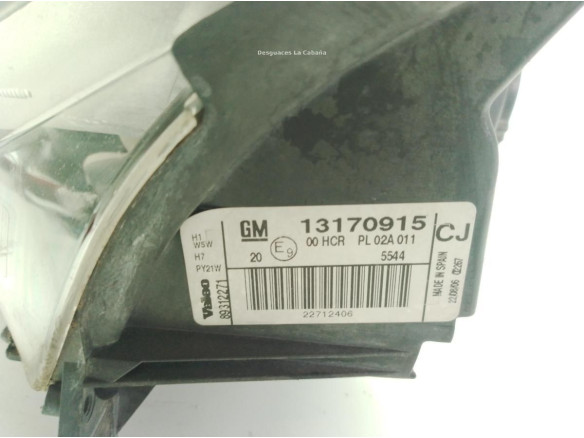 13170915 FARO IZQUIERDO OPEL VECTRA C (Z02)|Desguaces La Cabaña