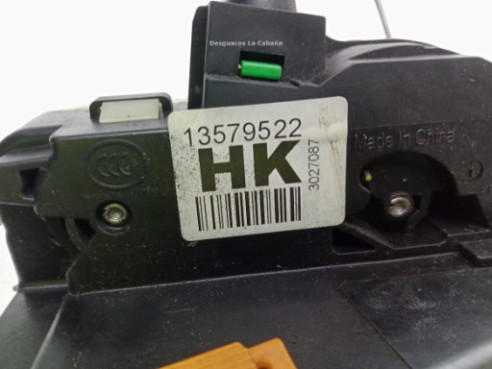 13579522 CERRADURA PUERTA LAT DEL IZQ OPEL ADAM (M13)|Desguaces La Cabaña