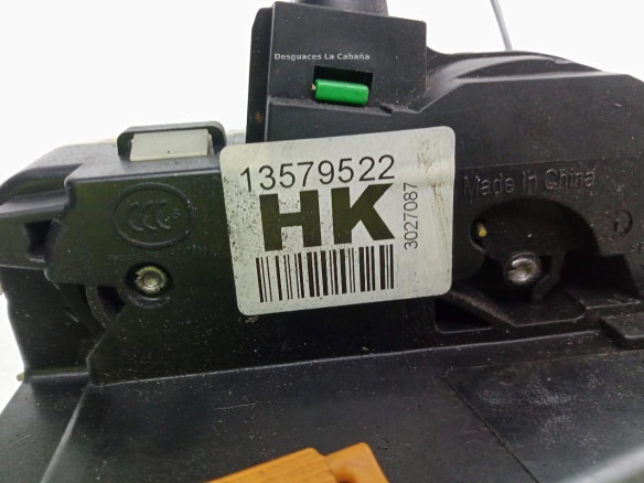 13579522 CERRADURA PUERTA LAT DEL IZQ OPEL ADAM (M13)|Desguaces La Cabaña