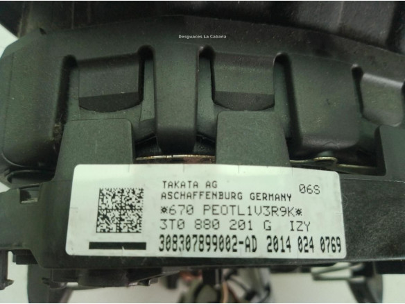 3V0880201ALIZY, 3T0880201G AIRBAG IZQ SKODA SUPERB II Ranchera familiar (3T5)|Desguaces La Cabaña
