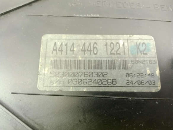 A4144461221, CUADRO INSTRUMENTOS MERCEDES BENZ VANEO (414) |Desguaces La Cabaña