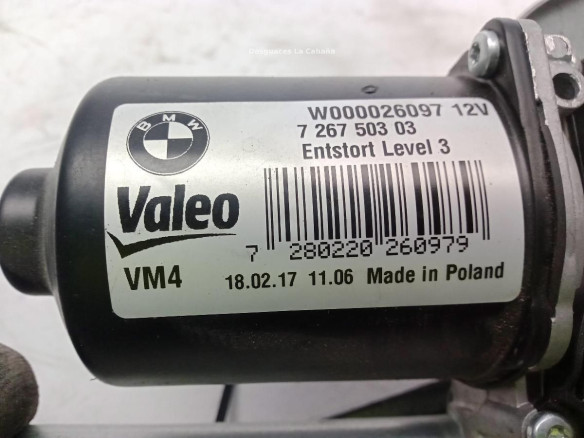 61617260488 MOTOR LIMPIAPARABRISAS DEL BMW 4 Gran Coupe (F36)|Desguaces La Cabaña