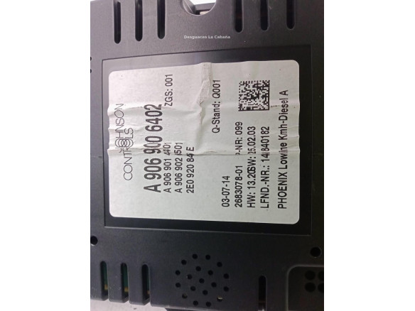 2E0920846A CUADRO INSTRUMENTOS VW CRAFTER 30-50 Furgón (2E_)|Desguaces La Cabaña