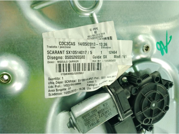 0000071754404 ELEVALUNAS PUERTA LAT DEL IZQ ALFA ROMEO GIULIETTA (940_)|Desguaces La Cabaña