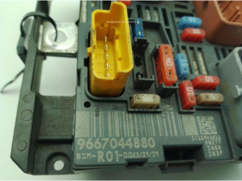 6500EJ, 9667044880 CAJA FUSIBLES EXTERIOR (BSM) CITROEN C4 Picasso I Limusina (UD_)|Desguaces La Cabaña