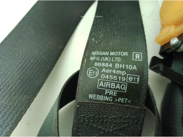 86884BH10A CINTURON DEL DER NISSAN NOTE (E11, NE11)|Desguaces La Cabaña