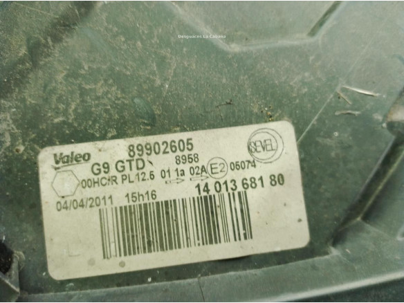 6208L0, 1401368180 FARO IZQUIERDO CITROEN JUMPY Furgón|Desguaces La Cabaña