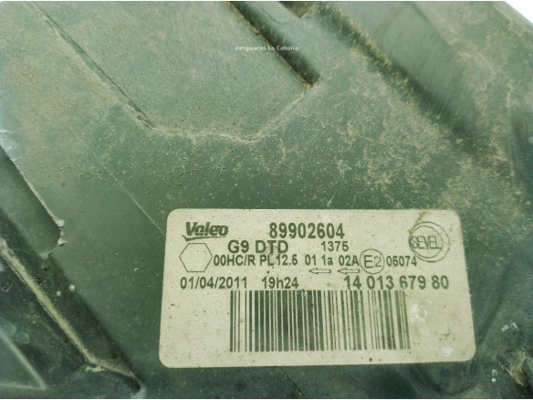 6206L0, 1401367980 FARO DERECHO CITROEN JUMPY Furgón|Desguaces La Cabaña