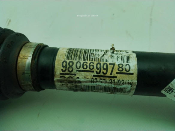 9806699780 PALIER DEL DER PEUGEOT 308 II|Desguaces La Cabaña