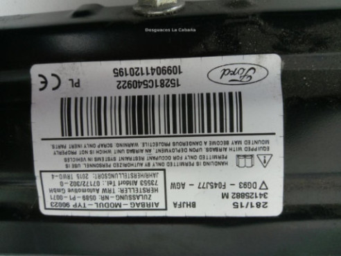 DG93F045J77AGW AIRBAG RODILLA FORD MONDEO V Fastback |Desguaces La Cabaña