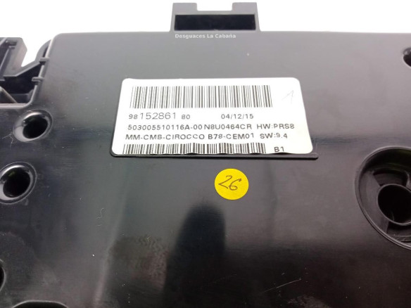 9816911280 CUADRO INSTRUMENTOS CITROEN C4 Picasso II|Desguaces La Cabaña