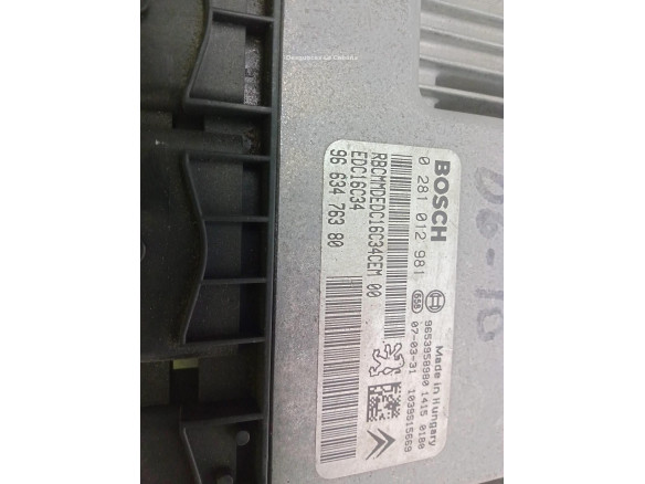 0281012981,9663476380, CENTRALITA MOTOR PEUGEOT SinValor|Desguaces La Cabaña