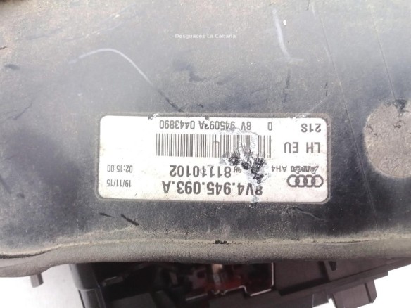 8V4945093A PILOTO TRA IZQ INT AUDI A3 Sportback (8VA, 8VF) |Desguaces La Cabaña