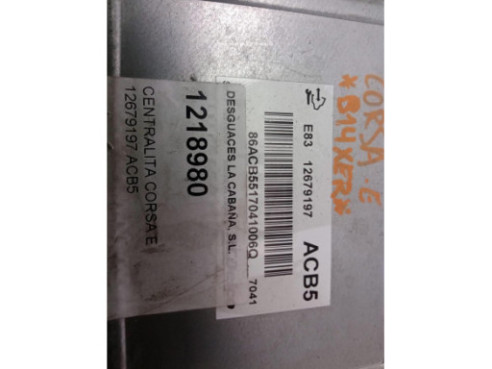 12679197 CENTRALITA MOTOR OPEL CORSA E (X15)|Desguaces La Cabaña