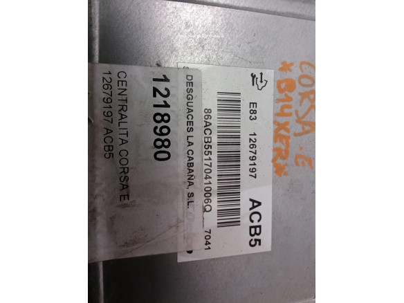 12679197 CENTRALITA MOTOR OPEL CORSA E (X15)|Desguaces La Cabaña